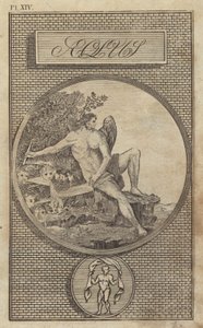 Aeolus, starożytny rzymski bóg wiatrów (rycina) autorstwa English School