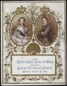 Albert Edward, książę Walii i księżniczka Aleksandra z Danii autorstwa English School