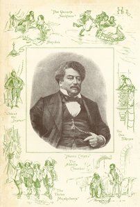 Alexandre Dumas, autor Hrabia Monte Christo autorstwa English School