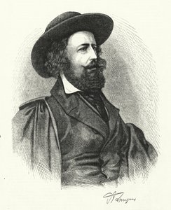 Alfred Lord Tennyson (grawerowanie) autorstwa English School