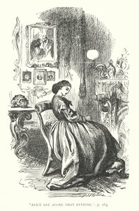 "Alice siedziała sama tego wieczoru" (rycina) autorstwa English School