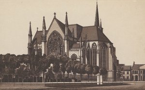 Kościół Wszystkich Świętych, Leamington (litografia) autorstwa English School