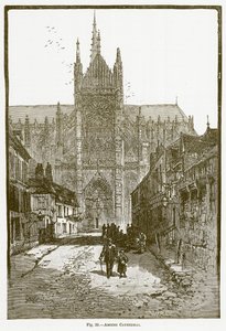 Katedra w Amiens (rycina) autorstwa English School