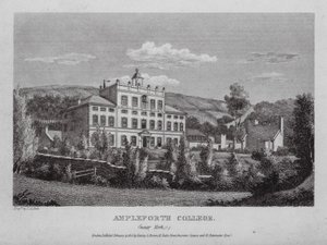 Ampleforth College, niedaleko Yorku (grawerowanie) autorstwa English School