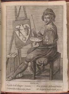 Artysta, ilustracja z „Pracy dla nikogo prócz aniołów i ludzi”, Sir Johna Daviesa autorstwa English School