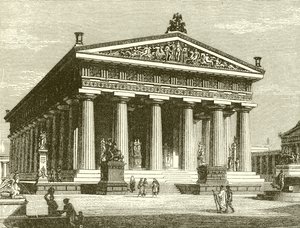 Wczesna świątynia dorycka: Sanktuarium Posejdona w Paestum autorstwa English School