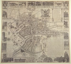 „Dokładny opis słynnego miasta Bristol i przedmieść”, James Millerd, wyd. 1673 autorstwa English School