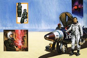 Pilot X-15 oddycha pustynnym powietrzem autorstwa English School
