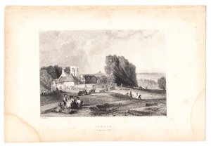 Grawerowanie Londynu z Highgate, około 1800 roku (grafika) autorstwa English School