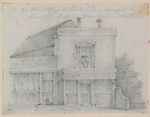 Stary domek w Kentish Town autorstwa English School