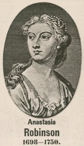Anastasia Robinson (wklęsłodruk) autorstwa English School