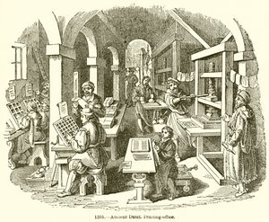Starożytna holenderska drukarnia autorstwa English School