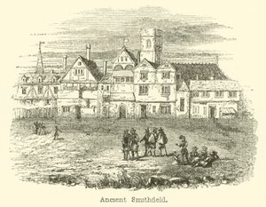Starożytne Smithfield (rycina) autorstwa English School