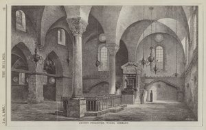 Starożytna Synagoga, Wormacja, Niemcy (rycina) autorstwa English School