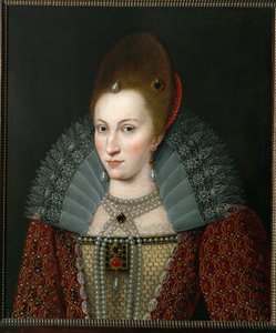 Anna Duńska, królowa Anglii, żona Jakuba I ... (obraz na płótnie) autorstwa English School