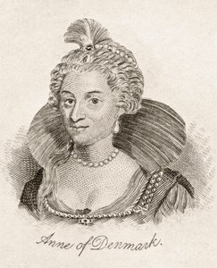 Anne of Denmark, ze „Słownika historycznego Krabba”, opublikowanego w 1825 r. autorstwa English School