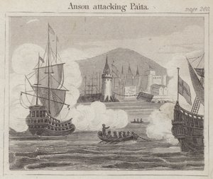 Anson atakuje Paita autorstwa English School
