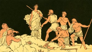 Antygona i ciało Polinik autorstwa English School