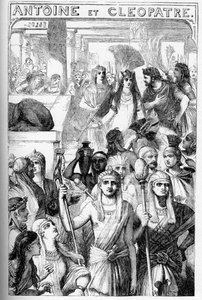 Antoine et Clopatre (Antony and Cleopatra) – Ilustracja w „” Completes de William Shakespeare”””” 1866 – Ilustracje i ogólna forma tego wydania zapożyczono z ilustrowanego Szekspira Cassella, opublikowanego w Londynie autorstwa English School