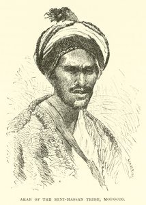 Arab z plemienia Beni-Hassan, Maroko autorstwa English School