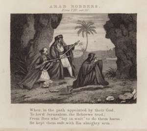 Arabowie rabusie, Ezdrasz VIII, wer. 31 (rycina) autorstwa English School