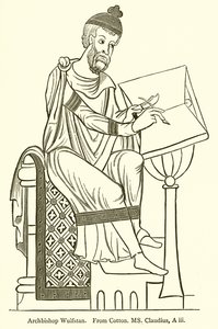 Arcybiskup Wulfstan autorstwa English School