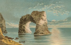 Arched Rock, zatoka słodkowodna — wyspa Wight autorstwa English School