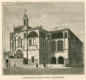Architektura londyńskiej rady szkolnej: Szkoła Nightingale Street, Marylebone, Londyn autorstwa English School