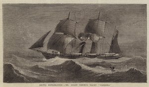 Arctic Exploration, jacht Allena Younga „Pandora” (rycina) autorstwa English School
