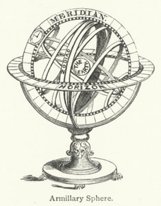 Sfera armilarna (grawerunek) autorstwa English School