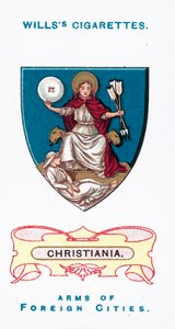 Ramiona Christiania (chromolit) autorstwa English School