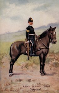 Army Service Corps, sierżant (kolor lito) autorstwa English School