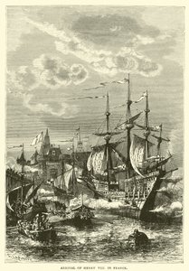 Przybycie Henryka VIII do Francji autorstwa English School