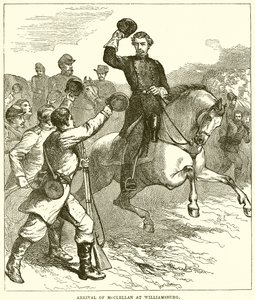 Przybycie McClellana w Williamsburgu autorstwa English School