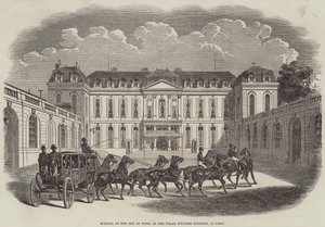 Przybycie beja Tunisu, do Palais d