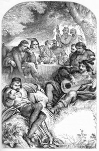 Jak wam się podoba – ilustracja w „” Works complete by William Shakespeare”” 1866 – Ilustracje i ogólna forma tego wydania zapożyczono z ilustrowanego Szekspira Cassella, opublikowanego w Londynie autorstwa English School