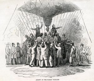 Wznoszenie balonu Nassau autorstwa English School