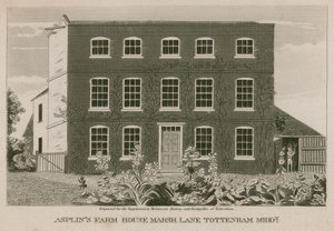 Asplins Farm House, Marsh Lane, Tottenham, Londyn autorstwa English School