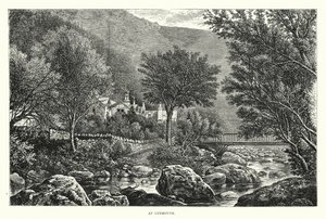 W Lynmouth (grawerunek) autorstwa English School