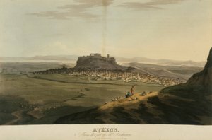 Ateny, ilustracja z „Podróży przez Albanię i inne prowincje... do Konstantynopola w latach 1809-1810” J.C. Hobhouse