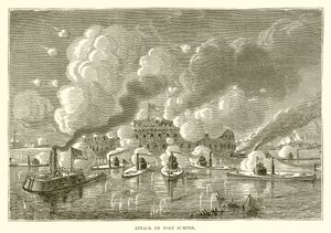 Atak na Fort Sumter autorstwa English School