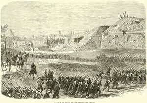 Atak wojsk wersalskich na Paryż, marzec 1871 r autorstwa English School