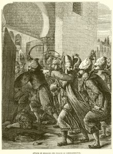 Atak na Seraju i Pałac w Konstantynopolu autorstwa English School