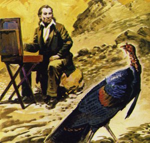 Audubon poświęcił swoje życie malowaniu ptaków Ameryki autorstwa English School