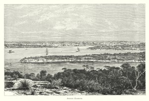 Australia: Sydney Harbour (grawerowanie) autorstwa English School