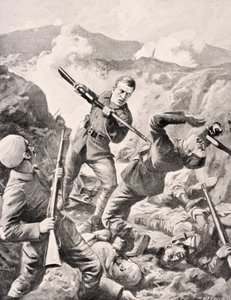 Australijski kapral Albert Jacka, VC, z „The War Illustrated Album deLuxe”, wydanego w Londynie, 1916 autorstwa English School