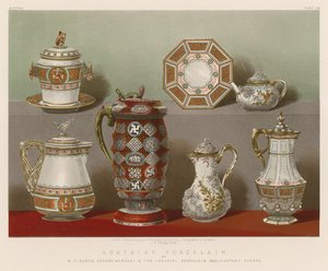 Porcelana Austriacka M. Fischera, Herend, Węgry i Cesarska Manufaktura Porcelany, Wiedeń autorstwa English School