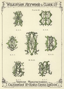 BAA, BAB, BAC, MNO, BAD, BAE, BAF autorstwa English School