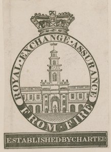 Odznaka Royal Exchange Assurance od ognia autorstwa English School