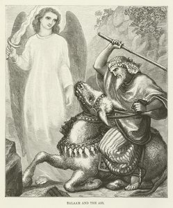 Balaam i osioł autorstwa English School